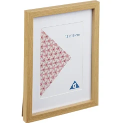 Cadre photo bois clair 18x24cm pour photo 13x18cm < Gifi Clearance