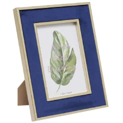 Cadre photo bois doré et velours 10x20cm (2 modèles) < Gifi New