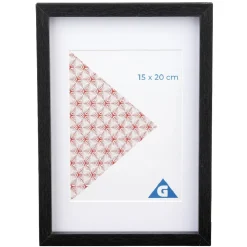 Cadre photo bois noir 1 vue 15 x 20 cm < Gifi