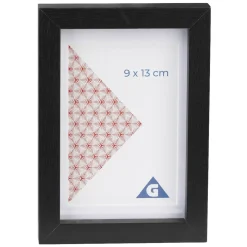 Cadre photo bois noir 12x17cm pour photo 9x13cm < Gifi Discount