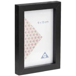 Cadre photo bois noir 12x17cm pour photo 9x13cm < Gifi Discount