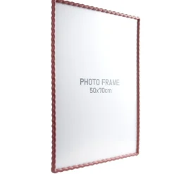 Cadre photo bord vague plastique coloré 54x74cm pour photo 50x70cm (3 modèles)