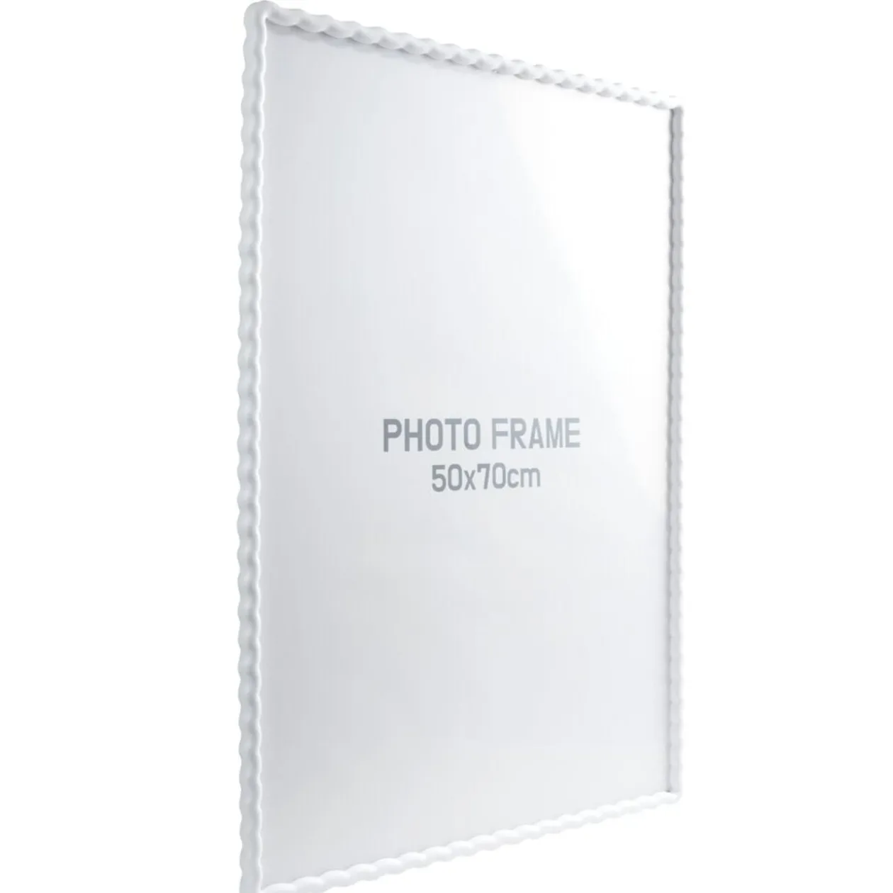 Cadre photo bord vague plastique coloré 54x74cm pour photo 50x70cm (3 modèles)