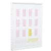 Cadre photo bord vague plastique coloré 34x44cm pour photo 30x40cm (3 modèles)