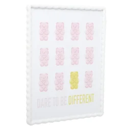 Cadre photo bord vague plastique coloré 34x44cm pour photo 30x40cm (3 modèles)