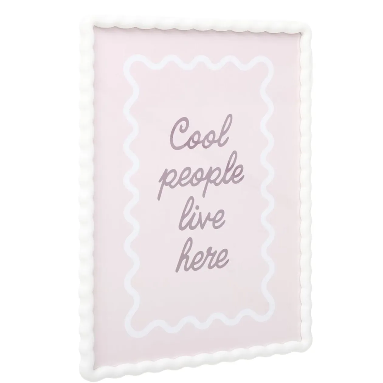 Cadre photo bord vague plastique coloré 34x44cm pour photo 30x40cm (3 modèles)