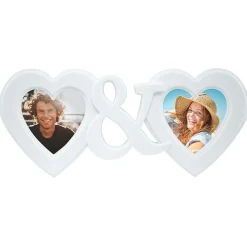 Cadre photo coeur blanc pour 2 photos < Gifi Online