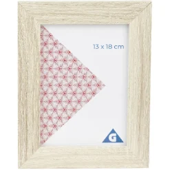 Cadre photo cérusé naturel 1 vue 13 x 18 cm < Gifi Discount