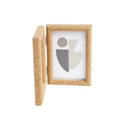 Cadre photo double en bois 25x17cm pour photo 10x15cm