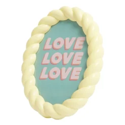 Cadre photo ovale bord torsadé plastique 13x17cm (2 modèles) < Gifi Online