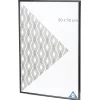 Cadre photo plastique noir 51x71cm pour photo 50x70cm