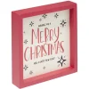 Cadre à poser imprimé Noël 15x15cm (3 modèles)