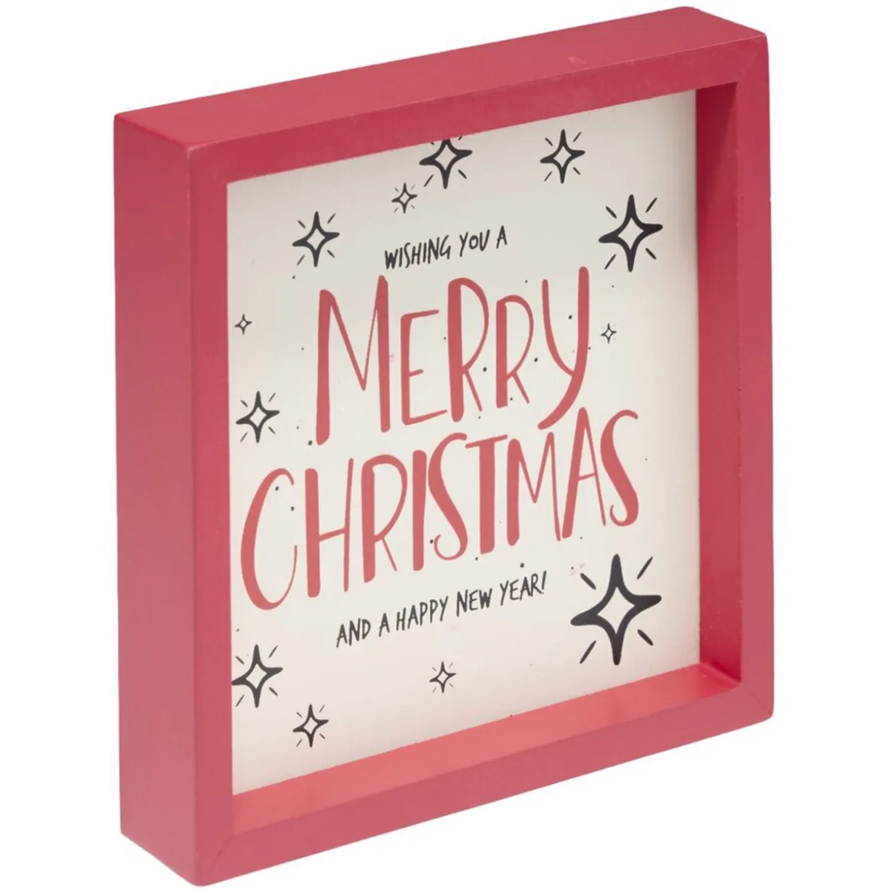 Cadre à poser imprimé Noël 15x15cm (3 modèles)