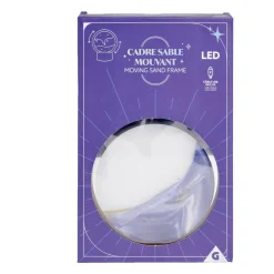 Cadre sable mouvant à poser LED lumineux USB H19cm - 4 modèles