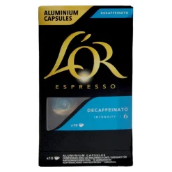 Café capsule L'or Décaféiné 10 doses intensité 6