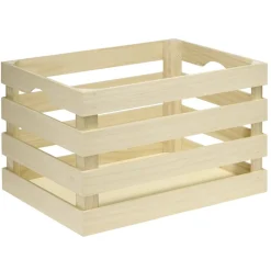 Cagette en bois 38x28xH23cm < Gifi Clearance