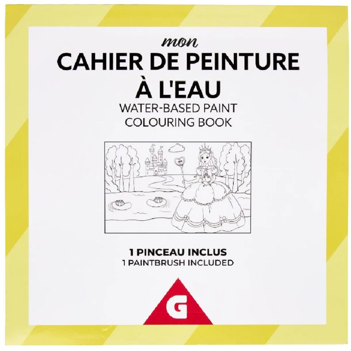 Cahier de peinture à l'eau - 6 couleurs et 1 pinceau < Gifi Hot