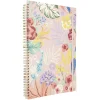 Cahier à spirales motif floral A4 160 pages