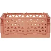 Caisse pliable avec porte-étiquette marron L25xl16,5xH10cm < Gifi Sale