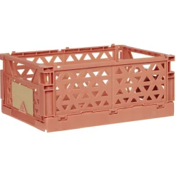 Caisse pliable avec porte-étiquette marron L25xl16,5xH10cm < Gifi Sale