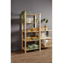 Caisse pliable avec porte-étiquette vert L25xl16,5xH10cm < Gifi Clearance