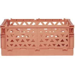 Caisse pliable avec porte-étiquette marron L17xl12,5xH7cm < Gifi Hot