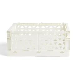 Caisse pliable beige pastel 9,1L- 33x23xH14cm