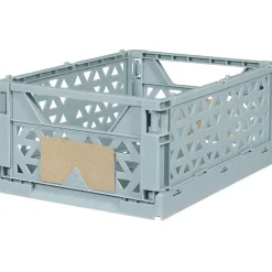 Caisse pliable polypropylène 24x17x10cm bleu