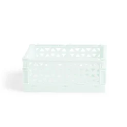 Caisse pliable polypropylène 17x12x7.5cm vert pastel < Gifi Hot