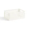 Caisse pliable polypropylène 17x12x7.5cm gris pastel
