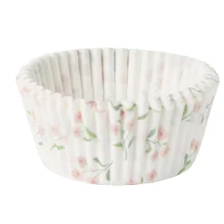 Caissette de cuisson x75 cupcakes et muffins en papier motif floral Ø7xH5cm < Gifi
