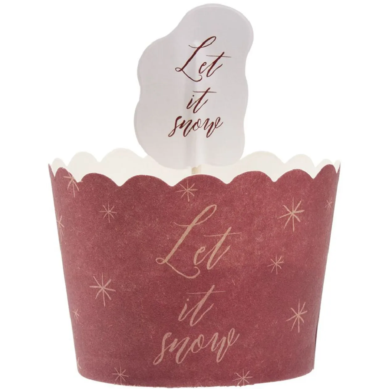 Caissette à gâteau avec décoration x18