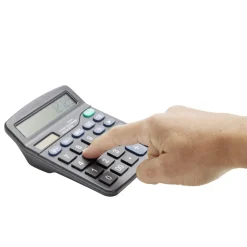Calculatrice de bureau noir 12x15cm < Gifi New