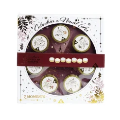 Calendrier du nouvel an thème bougies 7 cases