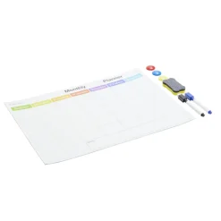 Calendrier mensuel magnétique et 7 accessoires 42x30cm < Gifi