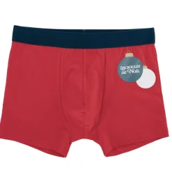 Caleçon homme x2 coton boîte cadeau Noël S/M/L/XL (2 modèles) < Gifi Hot