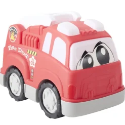 Camion de pompier mignon sonore avec échelle plastique rouge 24,5x14xH18cm < Gifi Discount