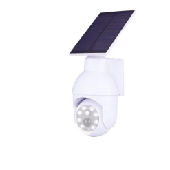 Caméra factice solaire détection projecteur 9LED 200lms H8cm < Gifi Discount