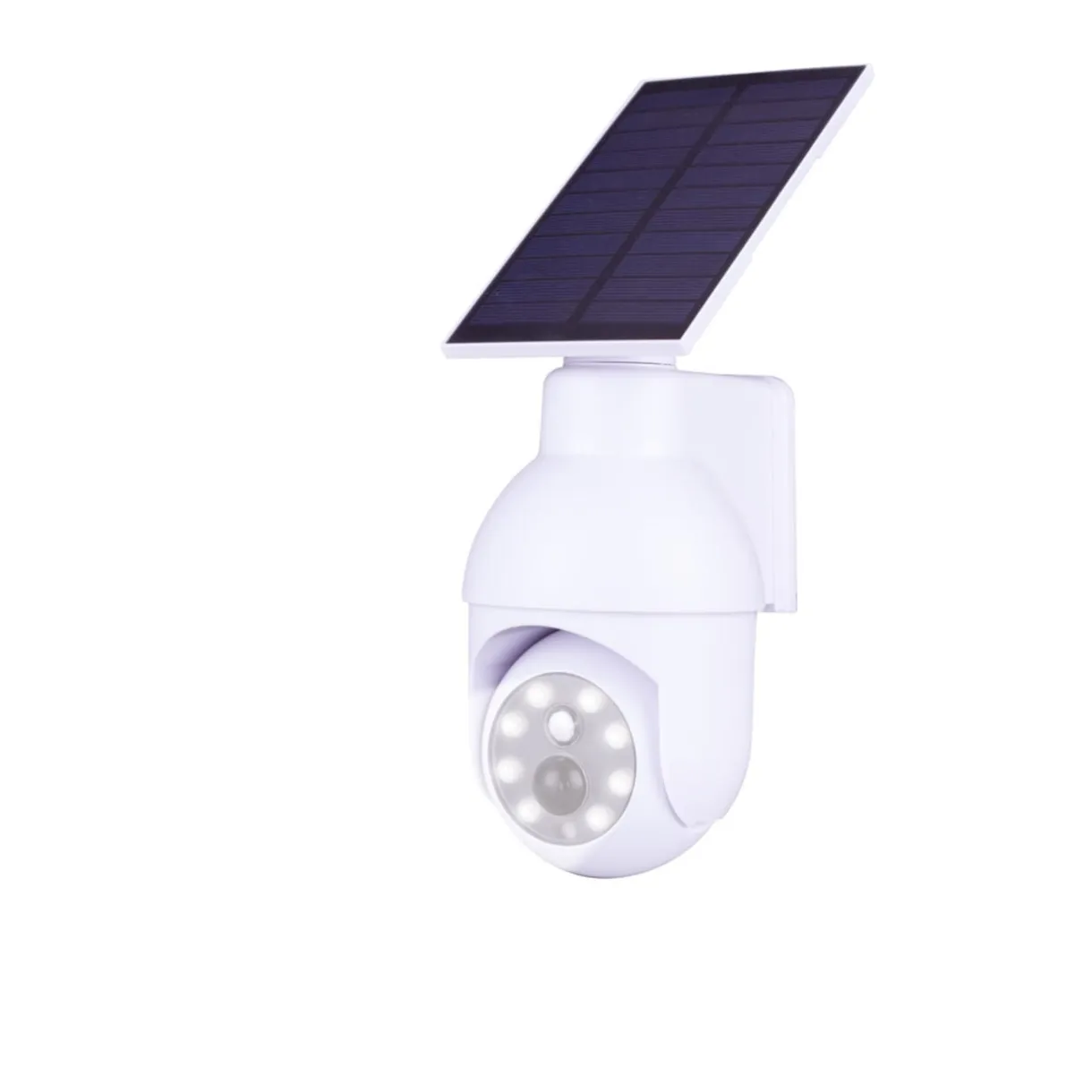 Caméra factice solaire détection projecteur 9LED 200lms H8cm < Gifi Discount
