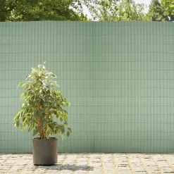 Canisse double face occultation modérée PVC verte 300xH150cm