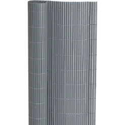 Canisse double face plastique gris 150x300cm < Gifi New