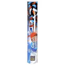 Canon à confettis bleu, blanc, rouge Ø5xH30cm < Gifi New