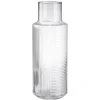 Carafe en verre Helen 1,2L texturée transparente Ø6xH24,5cm