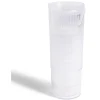 Carafe 1,1L + 4 verres 300mL polystyrène et silicone transparent