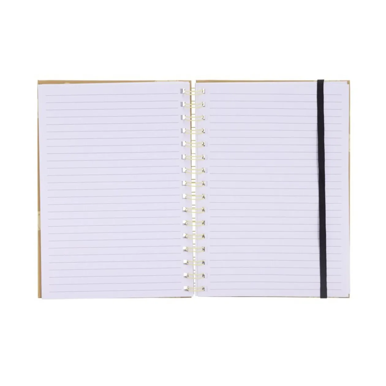 Carnet de note A5 à spirales avec élastique latéral 14,8x21cm (2 modèles)