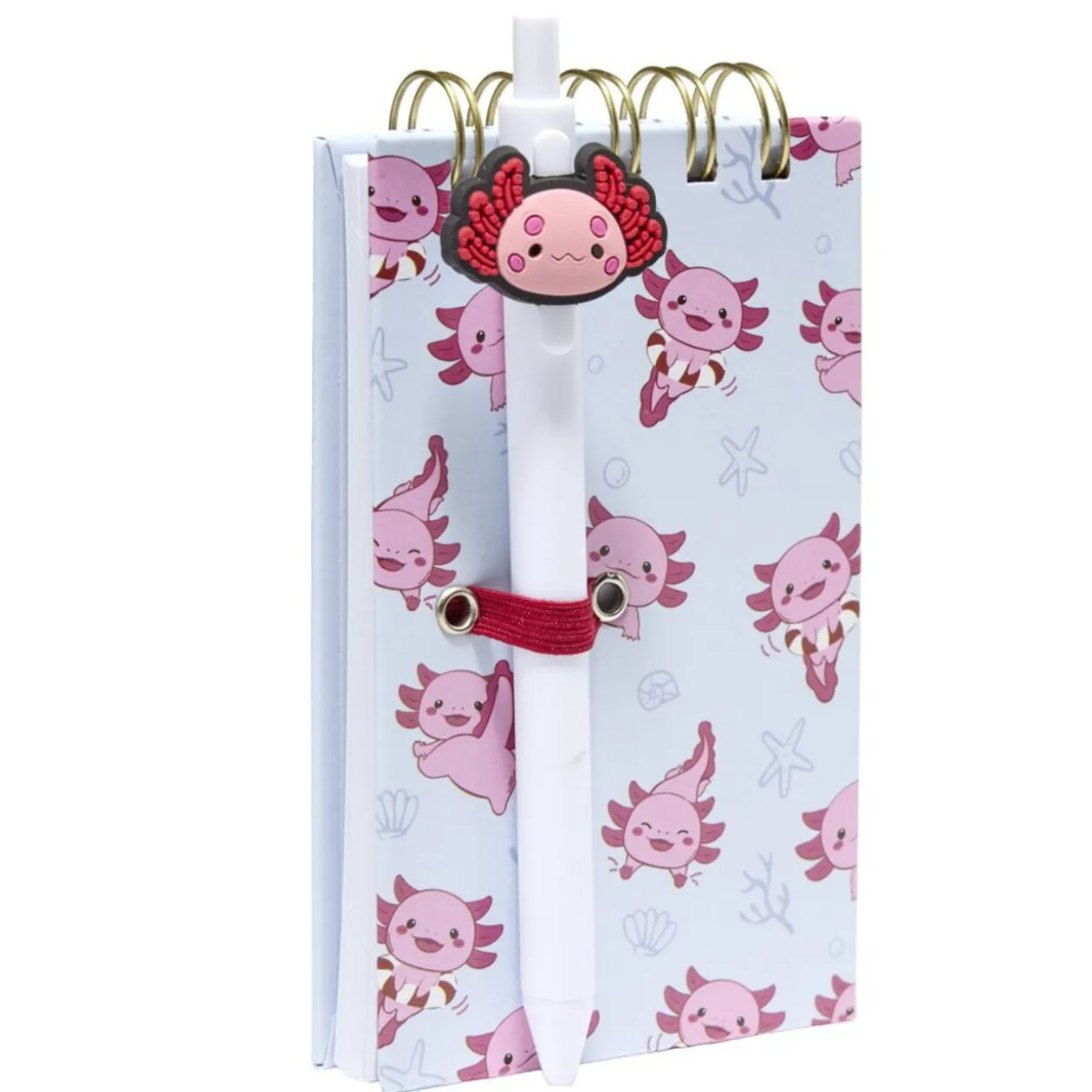 Carnet de notes avec stylo couverture multicolore 8x14,4cm (2 modèles)