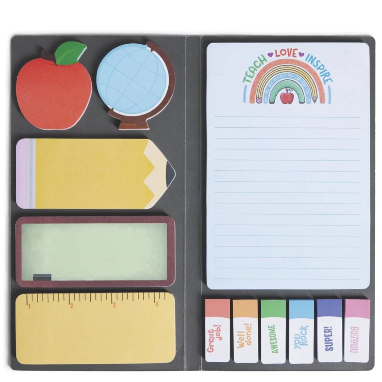 Carnet de notes fun feuilles adhésives 10,5x20cm (2 modèles)