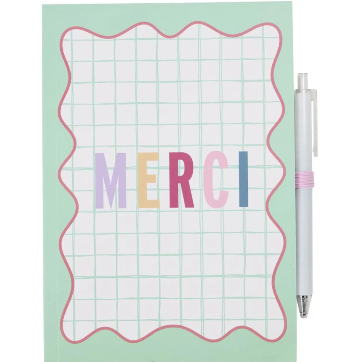 Carnet de notes remerciement Merci pour cette année 19x22cm (3 modèles)