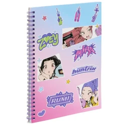 Carnet de notes à spirales Kpop Demon Hunters Zoey Mira Rumi 17x24cm < Gifi Hot