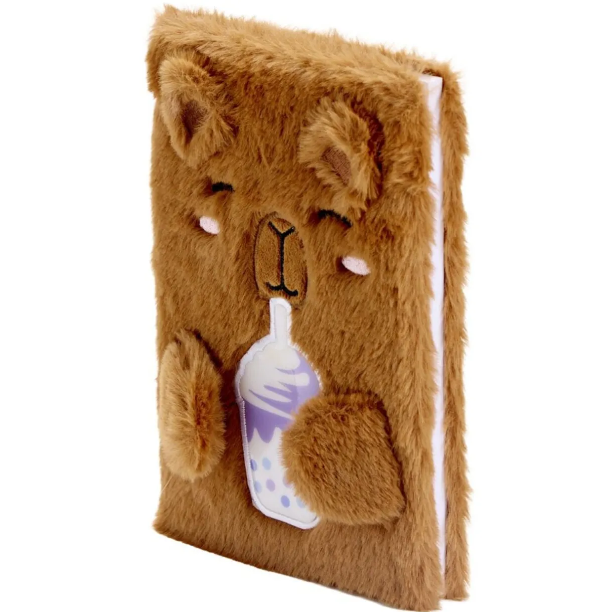 Carnet peluche A5 toucher doux 14,8x21cm (2 modèles capybara ou axolotl) < Gifi Clearance
